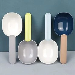 FUUIE Bowls For Food And Water Pet Feeding Shovel Cat Food Shovel Large Capacity Thickening Cat And Dog Spoon Plastic Shovel Pet Feeder (Color : Gray) -Pet Products Shop 4147rcZqGLS 1