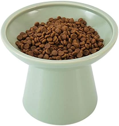 CEEFU Extra Wide Elevated Cat Bowls - Ceramic Cat Food Bowl 6.2" Raised Cat Food Bowls Elevated Shallow Cat Food Dish, Whisker Fatigue, Lead & Cadmium Free, 5" Good Height For Cat Feeding - Pink 9 CEEFU Extra Wide Elevated Cat Bowls - Ceramic Cat Food Bowl 6.2" Raised Cat Food Bowls Elevated Shallow Cat Food Dish, Whisker Fatigue, Lead & Cadmium Free, 5" Good Height For Cat Feeding - Pink - Image 7