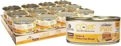 Wellness CORE Grain-Free Wet Cat Food, Natural Canned Food For Cats, Made With Real Meat (Chicken, Turkey & Chicken Liver Pate, 3 Oz Cans, Pack Of 12) -Pet Products Shop 414ZGAs0mL. AC