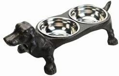 Sungmor Raised Bowls For Dogs - Heavy Duty Non Slip Cast Iron Stands & 2 Stainless Steel Food Dish & Water Bowls - Great Pet Dogs Feeder - Feeding & Watering Station Pet Supplies - 17.1x5.9x5.5 Inch 14 Sungmor Raised Bowls For Dogs - Heavy Duty Non Slip Cast Iron Stands & 2 Stainless Steel Food Dish & Water Bowls - Great Pet Dogs Feeder - Feeding & Watering Station Pet Supplies - 17.1x5.9x5.5 Inch -Pet Products Shop 414bReuUppL. AC