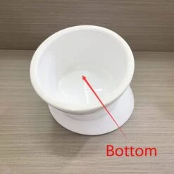 White Small Ceramic Raised Cat Bowls, Tilted Elevated Food Or Water Bowls, Stress Free, Backflow Prevention, Dishwasher And Microwave Safe, Lead & Cadmium Free -Pet Products Shop 415T4FKb4qL