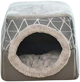 Koolee Pet Bed Pet House Pet Plaid Cashmere Cat Litter Cat House Pet Supplies (Black,XL) 4 Koolee Pet Bed Pet House Pet Plaid Cashmere Cat Litter Cat House Pet Supplies (Black,XL) - Image 2