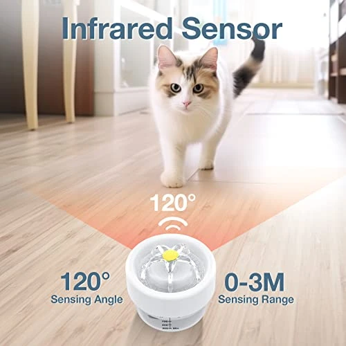 PcEoTllar Cat Water Fountain, Wireless & Rechargeable Battery Operated, Automatic Pet Water Fountain With Filter, 34oz/1L Ultra Quiet Cat Water Dispenser, For Cats, Dogs, Multiple Pets 4 PcEoTllar Cat Water Fountain, Wireless & Rechargeable Battery Operated, Automatic Pet Water Fountain With Filter, 34oz/1L Ultra Quiet Cat Water Dispenser, For Cats, Dogs, Multiple Pets - Image 2