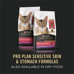 Purina Pro Plan Sensitive Skin And Stomach Cat Food Wet Pate, Sensitive Skin And Stomach Arctic Char Entree - (24) 3 Oz. Pull-Top Cans -Pet Products Shop 416uIeIHiRL