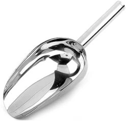 ExhilaraZ Pet Dog Puppy Cat Scoopers Stainless Steel Food Feeder Scoop Shovel Spade Dishes Tool Silver -Pet Products Shop 417C04t7TL. AC