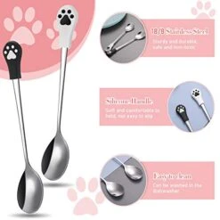 Perthlin 7 Pieces Pet Food Can Supplies Set Include 4 Pieces Silicone Pet Can Covers Cat Can Lids 1 Pieces Multifuctional Pet Can Opener And 2 Pieces Dog Claw Spoons For Pets Dogs Cats Feeding Can -Pet Products Shop 417K5En0wLL