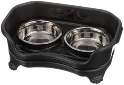 Neater Feeder Express For Cats - Mess Proof Pet Feeder With Stainless Steel Food & Water Bowls - Drip Proof, Non-Tip, And Non-Slip - Cappuccino -Pet Products Shop 417hZpDfXjL. AC