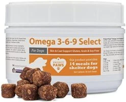 Project Paws Omega 3-6-9 Select Fish Oil For Dogs - Krill Oil Skin And Coat Supplement - 120 Count -Pet Products Shop 418FGjBFvXL. AC