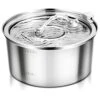 Petilog Automatic Stainless Steel Cat Water Fountain For Multi Pet Households, 3.2L/108oz , Large Capacity Dog Water Dispenser With Ultra Quiet Pump -Pet Products Shop 41AAYL3DTJL