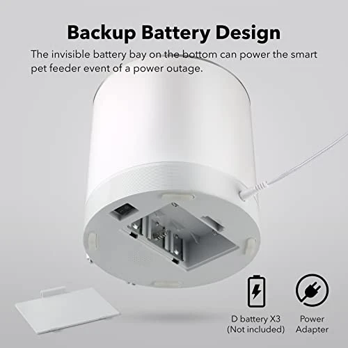 HBN Automatic Cat Feeders, 4L Dog Food Dispenser Dry Food,Work With Alexa And Voice Recorder,2.4Ghz Wi-Fi Enabled App Control 3 HBN Automatic Cat Feeders, 4L Dog Food Dispenser Dry Food,Work With Alexa And Voice Recorder,2.4Ghz Wi-Fi Enabled App Control