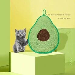 Cat Scratch Pad Cat Scratchers Handmade Scratch Board With Hanging Rope Home Decor Cat Scratcher Mat Cute Food Shaped Cats Scratching Playing (Color : Pineapple) -Pet Products Shop 41Agw3u60sL