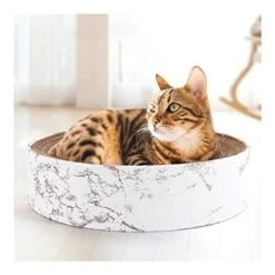 YangYan Cat Toy Large Bowl-Shaped Cat Bed Cat Sofa Customized Corrugated Paper Cat Scratch Board Pet Supplies (Color : A, Size : M) -Pet Products Shop 41C51Rp0P9L