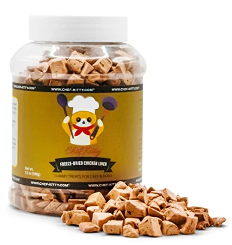 Chef Kitty - Premium Freeze Dried Cat Treats Chicken Liver 3.5oz 3 Chef Kitty - Premium Freeze Dried Cat Treats Chicken Liver 3.5oz