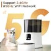 Mocoline Automatic Cat Feeders, 5G WiFi Cat Food Dispenser Auto Timed Smart Bluetooth 4L With APP Timer For Cat, Dog, Pet, Dry Food, Indoor -Pet Products Shop 41E6Z3KagdL