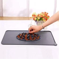 TYUXINSD Beautiful Cat Cushion Silica Gel Waterproof Cat Litter Mat Durable Non Slip Dog Mattress Protect Floor And Carpet Easy Clean Pet Bed Mat For Kittens Pink (Color : Gray) -Pet Products Shop 41EVP7H6SWL