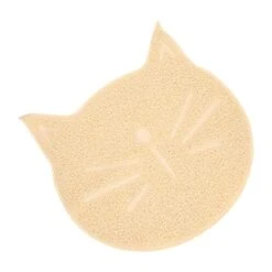 Plastic Bins Plastic Bins Portable Litter Box 2 PCS Cat Litter Mat- Cat Face Shaped Mat Cat Mat Pet Cat Face Shaped Pellet Cat Litter Kitten Litter Box Kitten Litter Box -Pet Products Shop 41EgMmqybwL