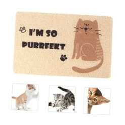 POPETPOP Cat Litter Mat 1pc Pet Cat Litter Mat Large Heating Pad Litter Pad Dog Food Feeding Mat PVC Chocolate Feeder Four Seasons Cat Sleeping Pad -Pet Products Shop 41FG4kAeDQL