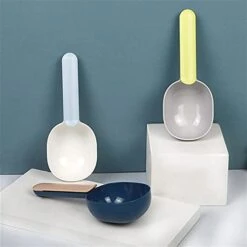 FUUIE Bowls For Food And Water Pet Feeding Shovel Cat Food Shovel Large Capacity Thickening Cat And Dog Spoon Plastic Shovel Pet Feeder (Color : Gray) -Pet Products Shop 41FHAF9yT2S 1