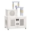 EasyCom Litter Box Enclosure, Hidden Cat Tree Tower Furniture For Indoor House, Modern Wooden All-in-one Cat Litter Cabinet With Scratching Post And Condo, White 1 EasyCom Litter Box Enclosure, Hidden Cat Tree Tower Furniture For Indoor House, Modern Wooden All-in-one Cat Litter Cabinet With Scratching Post And Condo, White -Pet Products Shop 41FPvZPMgzL