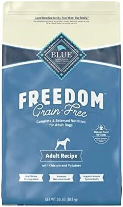 Blue Buffalo Freedom Grain Free Natural Adult Dry Dog Food, Chicken 24-lb -Pet Products Shop 41FRQRxKjAL. AC