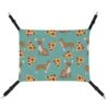 Whetklo Pet Cage Hammock,Chihuahua Dog Pizza Novelty Food Print Cute Dog Canvas Hanging Bed Reversible Small Pet Hammock For Kittens Cats Rat And Small Animals -Pet Products Shop 41GTz6t1V2L
