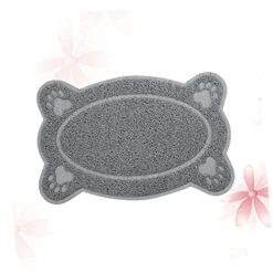 Silicone Table Mats 2pcs Non Skid Rug Cat Litter Rug Dog Cat Bowl Mat Cat Placemat Dog Indoor Mat Dog Feeding Tablemat Pet Dog Carpet Food Trash Can Grey Cat Mat -Pet Products Shop 41I0WTLRqGL