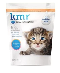 PetAg KMR Kitten Milk Replacer Powder - Prebiotics And Probiotics - Newborn To Six Weeks - Kitten Formula - 5 Lbs (80 Oz)