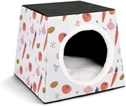 Indoor Cat House Cat Bed Cat Sofa Printed Cat Cube With Small Pillow For Kitty Small Dogs Food Chicken Glove -Pet Products Shop 41JpAAtUv7L. AC