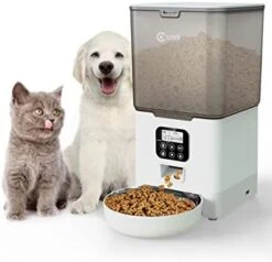 Ciays Automatic Cat Feeders, 5.6L Cat Food Dispenser Up To 20, 4 Meals Per Day, Pet Dry Food Dispenser For Small Medium Cats Dogs, Dual Power Supply & Voice Recorder, Black 11 Ciays Automatic Cat Feeders, 5.6L Cat Food Dispenser Up To 20, 4 Meals Per Day, Pet Dry Food Dispenser For Small Medium Cats Dogs, Dual Power Supply & Voice Recorder, Black -Pet Products Shop 41KL0SlDDoL. AC