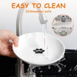 Dorakitten Ceramic Cat Food Plates: Cat Wet Food Bowls Cat Feeding Wide Bowls To Stress Relief Of Whisker Fatigue Cat Dishes, Shallow Bowls For Kittens And Small Animals With Non-Slip Mat2 16 Dorakitten Ceramic Cat Food Plates: Cat Wet Food Bowls Cat Feeding Wide Bowls To Stress Relief Of Whisker Fatigue Cat Dishes, Shallow Bowls For Kittens And Small Animals With Non-Slip Mat2 -Pet Products Shop 41KTszBAnXL