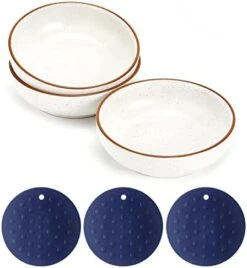 Howise 6inch Ceramic Cat Bowls With Non-Slip Mat | 3 Cat Dishes For Food And Water Set | Wide Shallow Cat Bowl Relief Whisker Fatigue | Cat Food Bowl Pet Kitten Bowl, White Cat Dish 17 Howise 6inch Ceramic Cat Bowls With Non-Slip Mat | 3 Cat Dishes For Food And Water Set | Wide Shallow Cat Bowl Relief Whisker Fatigue | Cat Food Bowl Pet Kitten Bowl, White Cat Dish -Pet Products Shop 41KmYIgeX0L. AC