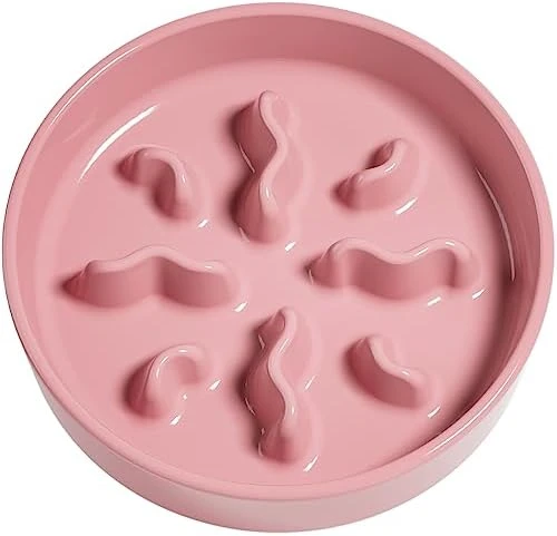 Ceramic Slow Feeder Dog Bowls Small Breed, 0.5 Cups Dog Food Dish For Fast Eaters, Puzzle Bowl For Small Dogs And Cats,5.5 Inch-Green 13 Ceramic Slow Feeder Dog Bowls Small Breed, 0.5 Cups Dog Food Dish For Fast Eaters, Puzzle Bowl For Small Dogs And Cats,5.5 Inch-Green - Image 11