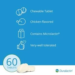 Veterinary Products Laboratories Duralactin Canine, 60 Chewable Tablets -Pet Products Shop 41LYfuzYcbL