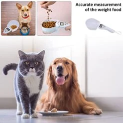 Mipcase Plastic Led Pet Battery Bird Detachable Supplies Multi-Functional Baking Digital Cups Measure Cat Mixing Screen Precision Practical Display Shovel LCD With Bowls Can Weighted -Pet Products Shop 41LdhVDck7L