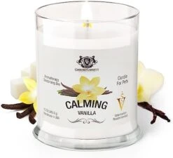 Gerrard Larriett - Deodorizing Soy Candles For Pets, Scented Candles For Removing Pet/Household Odors, Lasts Up To 40 Hours, White Candles For Home Scented With De-Stress Lavender & Chamomile Fragrance, 10 Oz 20 Gerrard Larriett - Deodorizing Soy Candles For Pets, Scented Candles For Removing Pet/Household Odors, Lasts Up To 40 Hours, White Candles For Home Scented With De-Stress Lavender & Chamomile Fragrance, 10 Oz -Pet Products Shop 41LiT0Ih 2L. AC