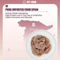 PET-EVER Freeze Dried Cat And Dog Treats Single Ingredient Human Grade Freeze Dried Raw Pork Heart-Rich Taurine Vb Cu,Maintain The Heart,Hair&Skin Care+Cat Food Tasting Pack -Pet Products Shop 41M2lz3phyL
