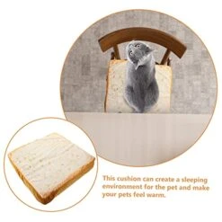 Ibasenice Cat Cushion Dog Bed Indoor Couch Sleeping Pad Indoor Chair Cushions Cat Beds Pet Warm Bed Cooling Mat For Cats Cat Sleeping Cushion Supple Bread Pillow Household Chair Cushion Food -Pet Products Shop 41NQLA8D1kL