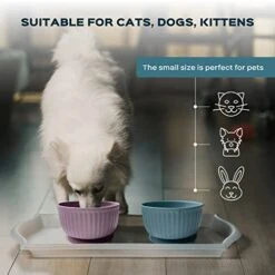 Silicone Non-Slip Small Pet Watering Bowl, Cat Food Bowl, Dog Feeding Bowl, Kitten Feeding Bowl (SoftPink) -Pet Products Shop 41NYti86jDL