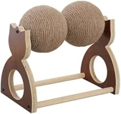 JYDQM Cats Toy Grind The Claws Solid Wood Sisal Ball Cats Toys Scratching Kitten Frame Scratching Post (Color : A, Size : One Size) -Pet Products Shop 41Nhkh2CedL. AC
