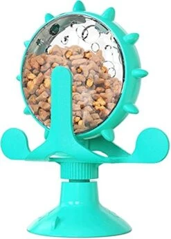 PEPDRO Rotatable Pet Bowl Raised Cat Food Toy Pet IQ Toys For Small Pet Slow Feeder Toy Windmill Interactive Toys Multifunctional Windmill Feeder Cat Toy With Suction Cup Cat Windmill Slow Feeder Toys -Pet Products Shop 41OA3Gr7 ZS. AC