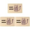 Mipcase Large Cat Litter Mat 3pcs Kittens Cats/Litter Food Cm Inch Pad Puppy Urine Dogs Mat Backing, Sleeping Pet, Kitten With Non- Fedding Mat, Mat- Proof Beige Scatter For Washable, -Pet Products Shop 41ONvsCqIoL