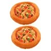 Mipcase 2pcs Cat Nest Winter Pet Warm Mat Cat Bed Pizza Cat Bed Large Cat House Soft Toy Big Cat Little Cat Winter Cat House Cat Hideaway Cat Beds Cloth Pet Bed The Dog Outdoor Cat Bed