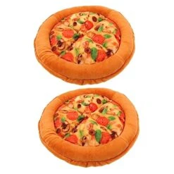 Mipcase 2pcs Cat Nest Winter Pet Warm Mat Cat Bed Pizza Cat Bed Large Cat House Soft Toy Big Cat Little Cat Winter Cat House Cat Hideaway Cat Beds Cloth Pet Bed The Dog Outdoor Cat Bed