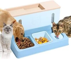 VCZONE Automatic Cat Dog Feeder And Water Dispenser, Large Capacity 3.8L Food 1L Water, Automatic Feeder For Small Medium Cat Dog -Pet Products Shop 41Pn FUvDeL. AC