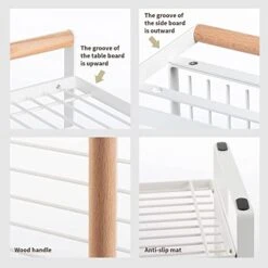 CEEFU Elevated Dog Bowl Cat Bowls With Stand, Adjustable Raised Pet Bowl Stand Feeder, Anti-Slip Metal Wire Stand With 2 Ceramic Bowls -Pet Products Shop 41QfJL4G0NL