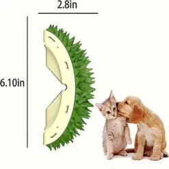 Durian-Shaped Cat Scratcher,Durian Multifunctional Toys,Cat Durian Shell Durian，Massaging And Removing Floating Hair Cat Dog Mint Toys (Green) -Pet Products Shop 41QlsVca35L