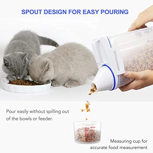 TBMax Pet Food Container For Dogs Cat Food Container With Pour Spout + Seal Buckles + BPA-Free Plastic + Airtight For Birds 6 TBMax Pet Food Container For Dogs Cat Food Container With Pour Spout + Seal Buckles + BPA-Free Plastic + Airtight For Birds - Image 4