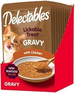 Hartz Delectables Gravy Non-Seafood Lickable Wet Cat Treats, Chicken, 12 Pack -Pet Products Shop 41RI4ST1CEL. AC