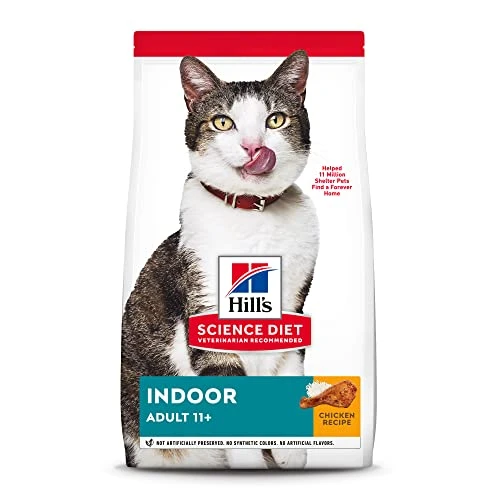 Hill's Science Diet Dry Cat Food, Adult 11+, Indoor, Chicken Recipe, 7 Lb. Bag 3 Hill's Science Diet Dry Cat Food, Adult 11+, Indoor, Chicken Recipe, 7 Lb. Bag