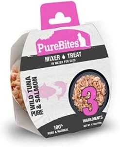 PureBites Wet Mixers | Tuna & Salmon | Only 3 Ingredients | 12-Pack (Packaging May Vary) -Pet Products Shop 41RnnEY4DuL. AC